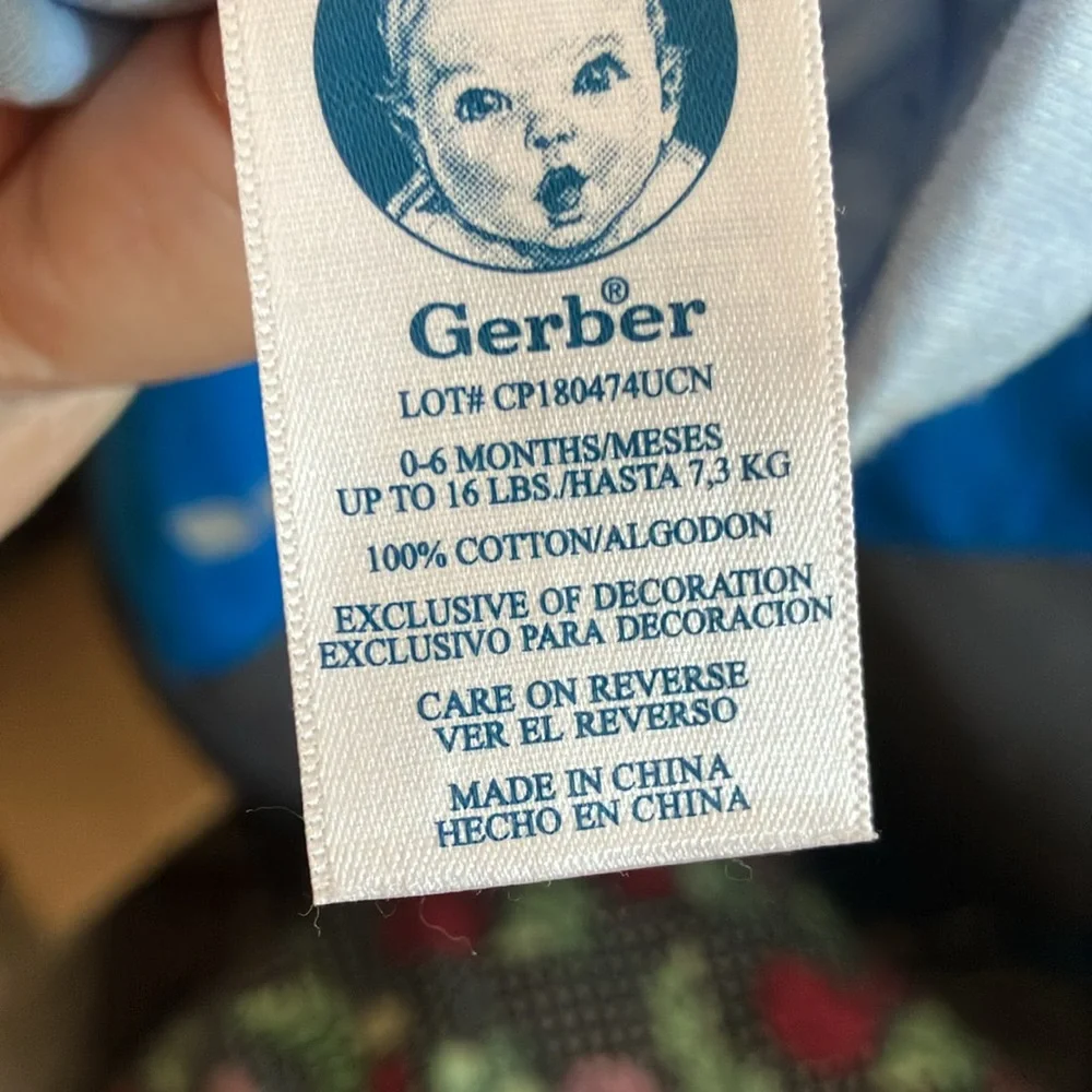 Gerber Blue Baby Beanie 0-6 months